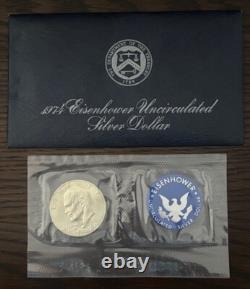 U. S. Mint Silver Coin Collection 13-Piece Lot with COAs, Proofs, Ikes