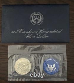 U. S. Mint Silver Coin Collection 13-Piece Lot with COAs, Proofs, Ikes