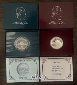U. S. Mint Silver Coin Collection 13-Piece Lot with COAs, Proofs, Ikes