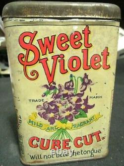 Ultra Rare Sweet Violet Pocket Tobacco Tin, Be Hard Pressed To Find A Nicer One