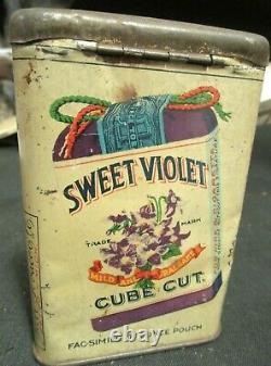 Ultra Rare Sweet Violet Pocket Tobacco Tin, Be Hard Pressed To Find A Nicer One