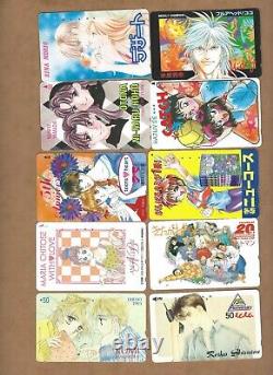 Used Japan Anime phonecards -120 cards as pictured Lot B (Wholesale)