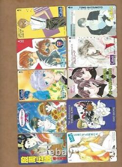 Used Japan Anime phonecards -120 cards as pictured Lot B (Wholesale)