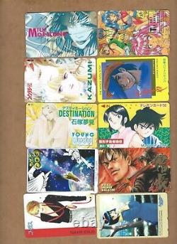 Used Japan Anime phonecards -120 cards as pictured Lot B (Wholesale)