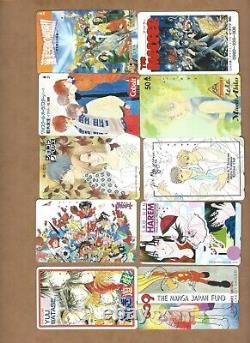 Used Japan Anime phonecards -120 cards as pictured Lot B (Wholesale)