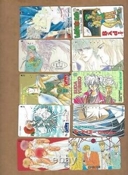 Used Japan Anime phonecards -120 cards as pictured Lot B (Wholesale)