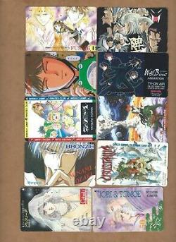 Used Japan Anime phonecards -120 cards as pictured Lot B (Wholesale)