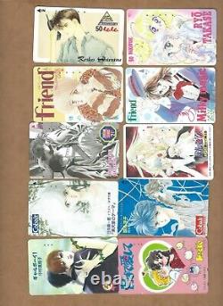 Used Japan Anime phonecards -120 cards as pictured Lot B (Wholesale)