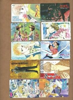 Used Japan Anime phonecards -120 cards as pictured Lot B (Wholesale)