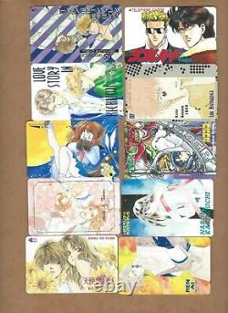 Used Japan Anime phonecards -120 cards as pictured Lot B (Wholesale)