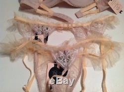 Victoria's Secret DA Designer Collection Demi Bra Set 32C, S, XS/S 4 Pcs NWT