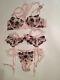 Victoria's Secret Designer Collection Balconet Bra Panty Set Nwt 36b, M, M/l 4pcs