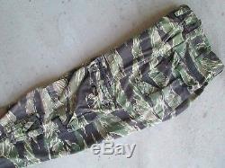 Vietnam US Army ERDL, tiger stripe, combat uniform pants shirt set lot trousers