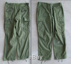 Vietnam US Army ERDL, tiger stripe, combat uniform pants shirt set lot trousers