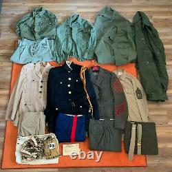 Vietnam War Uniform Grouping Named Mustang Marine Officer Sateen Og-107