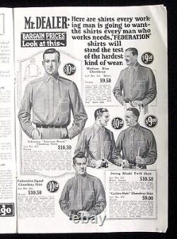 Vintage 1923 John Rissman Federation Delegate Overalls Wholesale Catalog