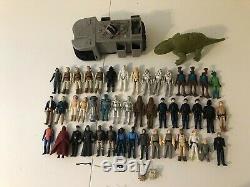 Vintage 1977-1984 Star Wars Figure Lot Of 46 Figures & Some Weapons Bulk Price