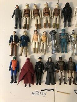 Vintage 1977-1984 Star Wars Figure Lot Of 46 Figures & Some Weapons Bulk Price