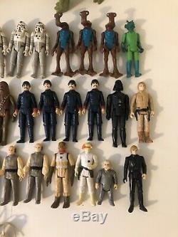 Vintage 1977-1984 Star Wars Figure Lot Of 46 Figures & Some Weapons Bulk Price