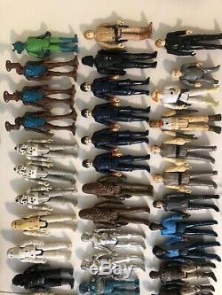 Vintage 1977-1984 Star Wars Figure Lot Of 46 Figures & Some Weapons Bulk Price