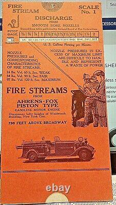 Vintage Ahrens-Fox Fire Stream Range Finder 1919 copyright