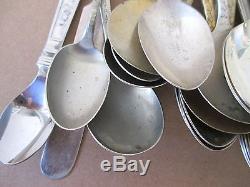 Vintage Collectible Spoons Disney & Other Characters Silverplate Lot of 39