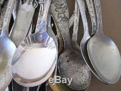 Vintage Collectible Spoons Disney & Other Characters Silverplate Lot of 39
