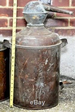 Vintage Copper Moonshine Whiskey Still Boiler Basin Tank Copper Still Parts