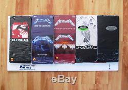 Vintage Metallica Longbox Collection complete with original CDs + RARE stickers
