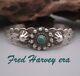 Vintage Old Pawn Sterling Navajo Fred Harvey Era Carico Lake Turquoise Bracelet