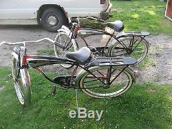 Vintage Schwinn Black Phantom 26 Bicycles 1950, 1953 Lot Of (2)