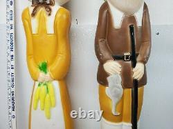 Vintage Thanksgiving Blow Mold Pilgrims Union Products Don Featherstone 1996