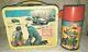 Vintage The Rat Patrol Metal Lunch Box Pail 1967 Aladdin Lunchbox With Thermos