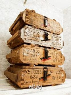 Vintage Wooden Industrial Boxes