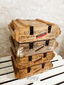 Vintage Wooden Industrial Boxes