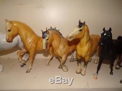 Vintage lot of (31) breyer & peter stone horses fresh estate find wow