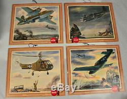 Vtg. Lot 20 Coca-Cola WW2 Air Force Airplane Signs #1049 1940s WWII Heaslip