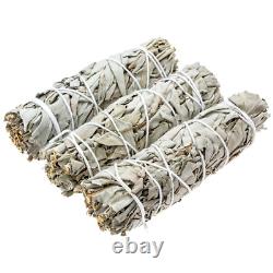 WHOLESALE 100 California White Sage Smudge Sticks/Wands 4-5 Long USDA Organic