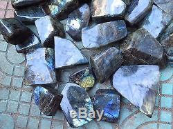 WHOLESALE! 10kg Natural Crystal Labradorite Rock Polishing Stone Sample Healing