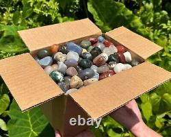 WHOLESALE 20 lb Box Large Assorted Mixed Tumbled Stones, CRAZY CHEAP Crystals