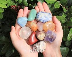 WHOLESALE 20 lb Box Large Assorted Mixed Tumbled Stones, CRAZY CHEAP Crystals