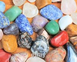 WHOLESALE 20 lb Box Large Assorted Mixed Tumbled Stones, CRAZY CHEAP Crystals