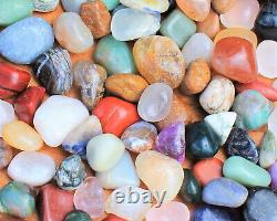 WHOLESALE 50 lb Lot of Medium Assorted Mixed Tumbled Stones