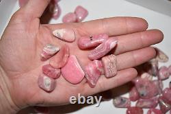 WHOLESALE AA Rhodochrosite Tumbled Polished Stones from Argentina 1 kg # 5369