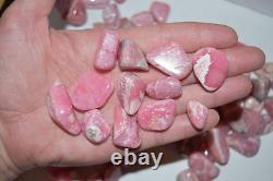 WHOLESALE AA Rhodochrosite Tumbled Polished Stones from Argentina 1 kg # 5369