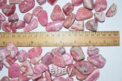 WHOLESALE AA Rhodochrosite Tumbled Polished Stones from Argentina 1 kg # 5369