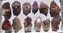 WHOLESALE Amethyst Scepter Quartz Crystals from Madagascar 12 pcs 2 kg # 5072