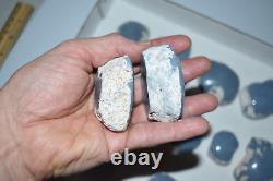 WHOLESALE Angelite Nodule Polished One Side from Peru 2 kg parcel # 5119