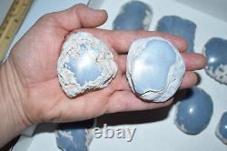 WHOLESALE Angelite Nodule Polished One Side from Peru 2 kg parcel # 5119