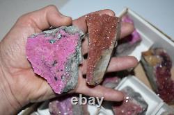 WHOLESALE Cobaltoan Calcite from Congo 3 kg 25 pieces # 5396